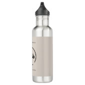 Professionele, moderne zakelijke Logo beige Waterfles (Rechts)