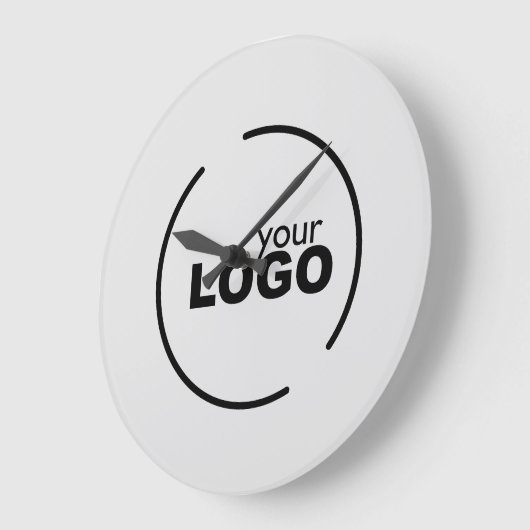 Professionele moderne zakelijke Logo grijs Grote Klok (Hoek)