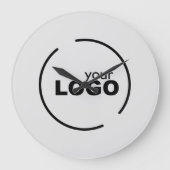 Professionele moderne zakelijke Logo grijs Grote Klok (Voorkant)