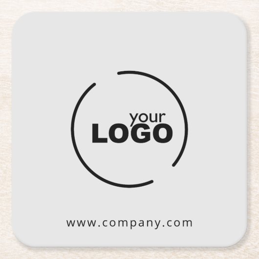 Professionele moderne zakelijke Logo grijs Kartonnen Onderzetters (Voorkant)