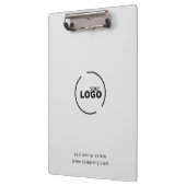 Professionele moderne zakelijke Logo grijs Klembord (Links)