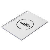 Professionele moderne zakelijke Logo grijs Notitieboek (Linkerzijde)
