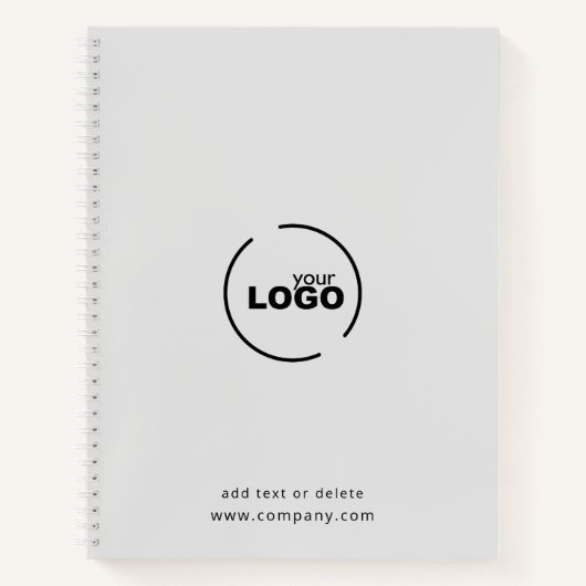 Professionele moderne zakelijke Logo grijs Notitieboek (Voorkant)