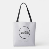 Professionele moderne zakelijke Logo grijs Tote Bag (Achterkant)