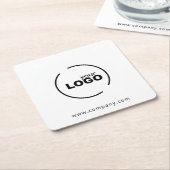 Professionele moderne zakelijke Logo Kartonnen Onderzetters (Schuin)