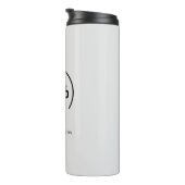 Professionele moderne zakelijke Logo lichte grijs Thermosbeker (Geroteerd rechts)