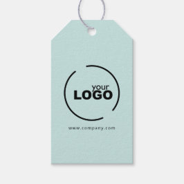 Professionele moderne zakelijke Logo lichte Turquo Cadeaulabel