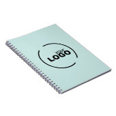 Professionele moderne zakelijke Logo lichte Turquo Notitieboek (Rechterzijde)
