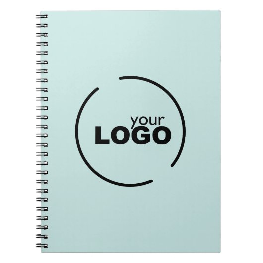 Professionele moderne zakelijke Logo lichte Turquo Notitieboek (Voorkant)