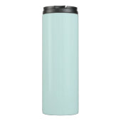 Professionele moderne zakelijke Logo lichte Turquo Thermosbeker (Achterkant)