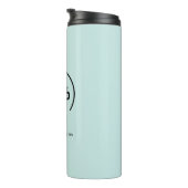 Professionele moderne zakelijke Logo lichte Turquo Thermosbeker (Geroteerd rechts)
