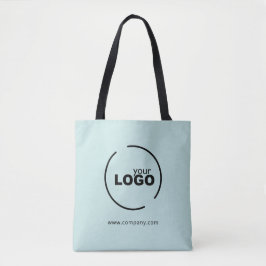 Professionele moderne zakelijke Logo lichte Turquo Tote Bag
