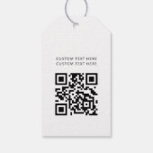 Professionele moderne zakelijke Logo QR-code Cadeaulabel (Achterkant)