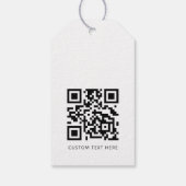 Professionele moderne zakelijke Logo QR-code Cadeaulabel (Achterkant)