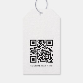 Professionele moderne zakelijke Logo QR-code Cadeaulabel