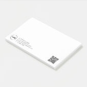 Professionele moderne zakelijke Logo QR-code Post-it® Notes (Schuin)