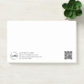 Professionele moderne zakelijke Logo QR-code Post-it® Notes (Kantoor)