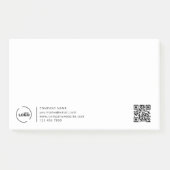 Professionele moderne zakelijke Logo QR-code Post-it® Notes (Voorkant)