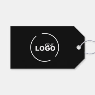 Professionele moderne zakelijke Logo QR-code zwart Cadeaulabel