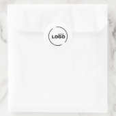 Professionele moderne zakelijke Logo Ronde Sticker (Tas)