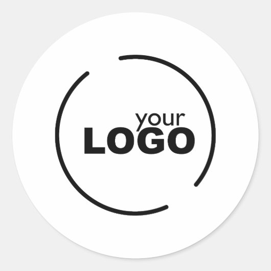 Professionele moderne zakelijke Logo Ronde Sticker (Voorkant)