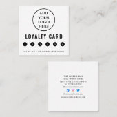 Professionele moderne zakelijke Logo sociale media Klantenkaartje (Voorkant / Achterkant)