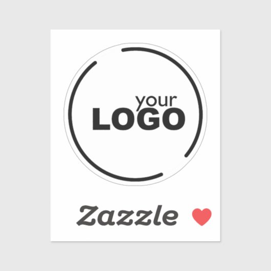 Professionele moderne zakelijke Logo Sticker (Vel)