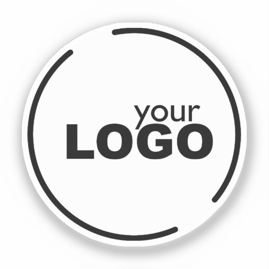 Professionele moderne zakelijke Logo Sticker (Voorkant)
