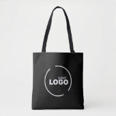 Professionele, moderne zakelijke Logo zwart Tote Bag (Voorkant)