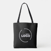 Professionele, moderne zakelijke Logo zwart Tote Bag (Achterkant)