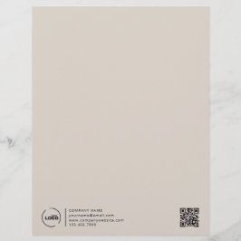 Professionele Moderne zakelijke QR-code voor profe Briefhoofd