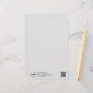 Professionele Moderne zakelijke QR-code voor profe Briefpapier