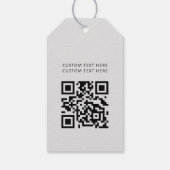 Professionele Moderne zakelijke QR-code voor profe Cadeaulabel (Achterkant)