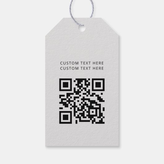 Professionele Moderne zakelijke QR-code voor profe Cadeaulabel (Achterkant)