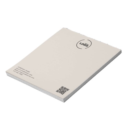 Professionele Moderne zakelijke QR-code voor profe Notitieblok (Linkerzijde)