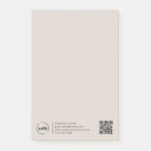 Professionele Moderne zakelijke QR-code voor profe Post-it® Notes (Voorkant)