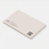 Professionele Moderne zakelijke QR-code voor profe Post-it® Notes (Schuin)