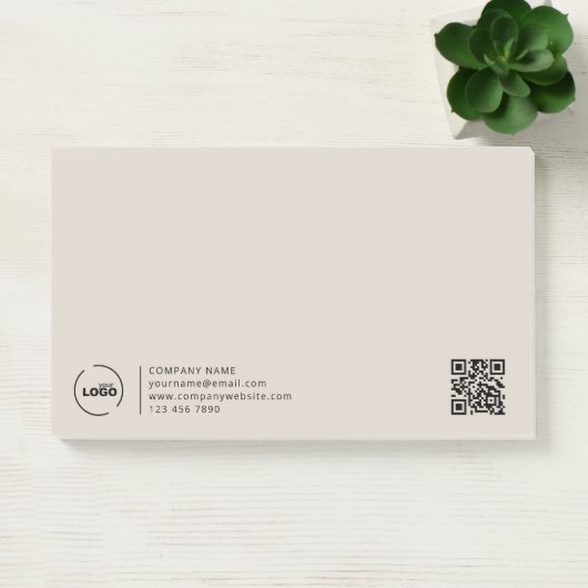 Professionele Moderne zakelijke QR-code voor profe Post-it® Notes (Kantoor)