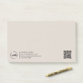 Professionele Moderne zakelijke QR-code voor profe Post-it® Notes (Op bureau)