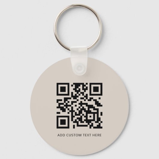 Professionele Moderne zakelijke QR-code voor profe Sleutelhanger (Achterkant)