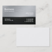 Professionele, moderne, zilvercomputerreparatie visitekaartje (Voorkant / Achterkant)