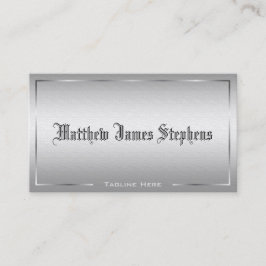 Professionele, moderne, zilvermetallische EU Visitekaartje