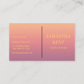 Professionele Moderne zoete bloemen Visitekaartje (Achterkant)