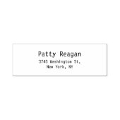 Professionele Moderne Zwart-Wit Eenvoudige Elegant Zelfinktende Stempel (Design)