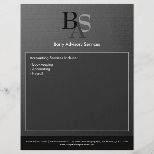 Professionele, moderne zwarte brochure (Voorkant)