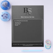 Professionele, moderne zwarte brochure (Enkel)