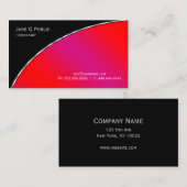 Professionele moderne zwarte elegant, harde schijf visitekaartje (Voorkant / Achterkant)