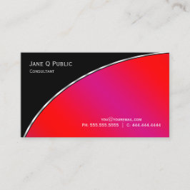 Professionele moderne zwarte elegant, harde schijf visitekaartje