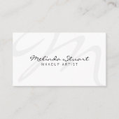 Professionele moderne zwarte en witte benoeming afsprakenkaartje (Voorkant)