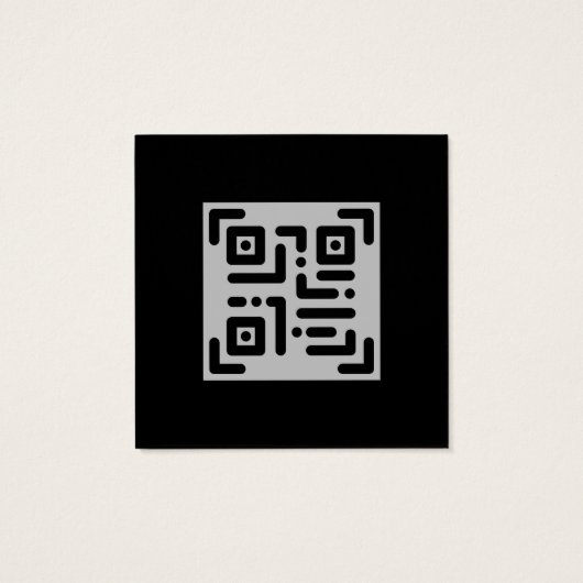 Professionele moderne zwarte en witte fotografie Q Vierkante Visitekaartjes (Achterkant)